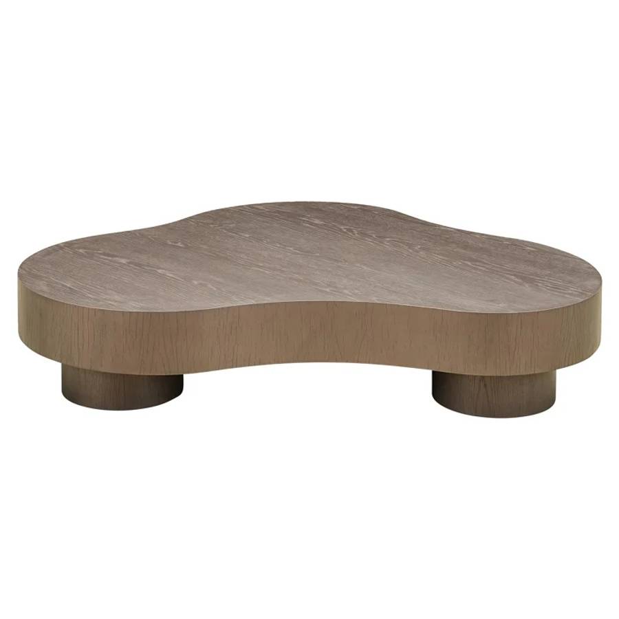 Das Bild zeigt den größeren Couchtisch des Couchtisch Bogor Set von 2 (bronze).