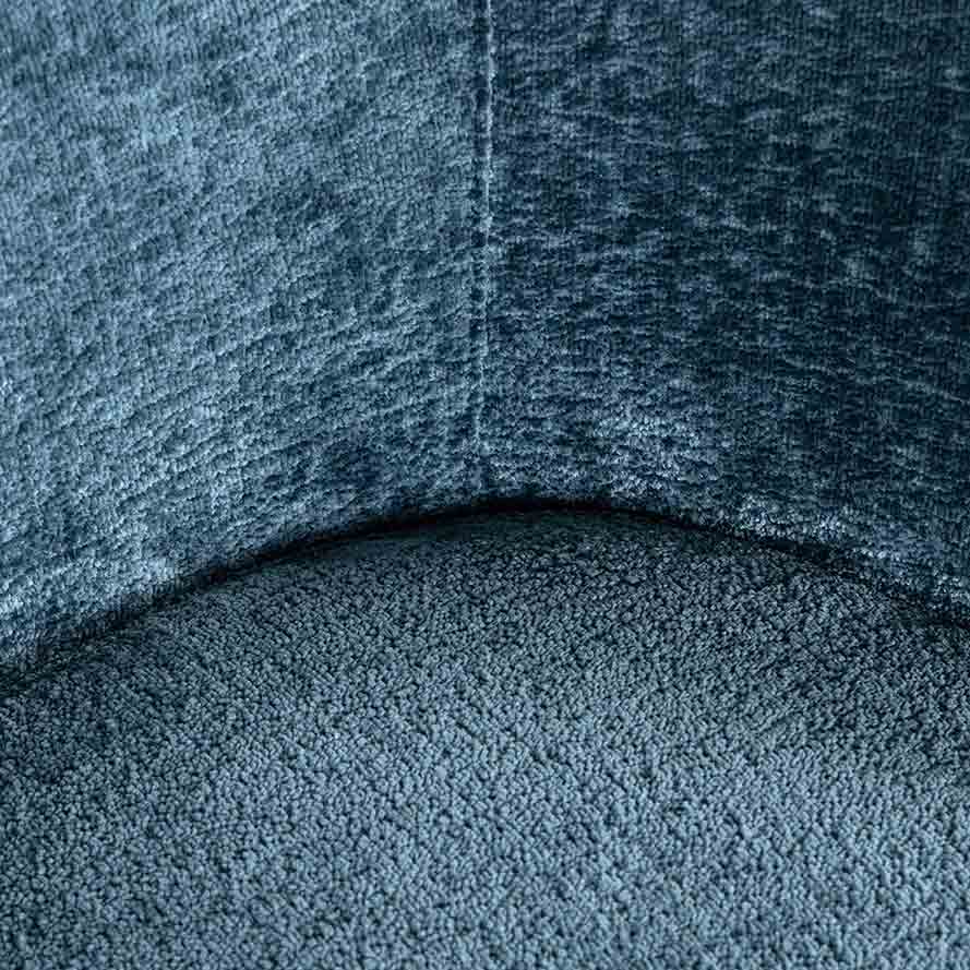 Stuhl Amphara aus Chenille (blau) Stuhl Amphara aus Chenille (blau)