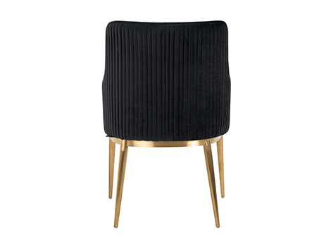 Stuhl Breeze aus Samt (anthrazit)
