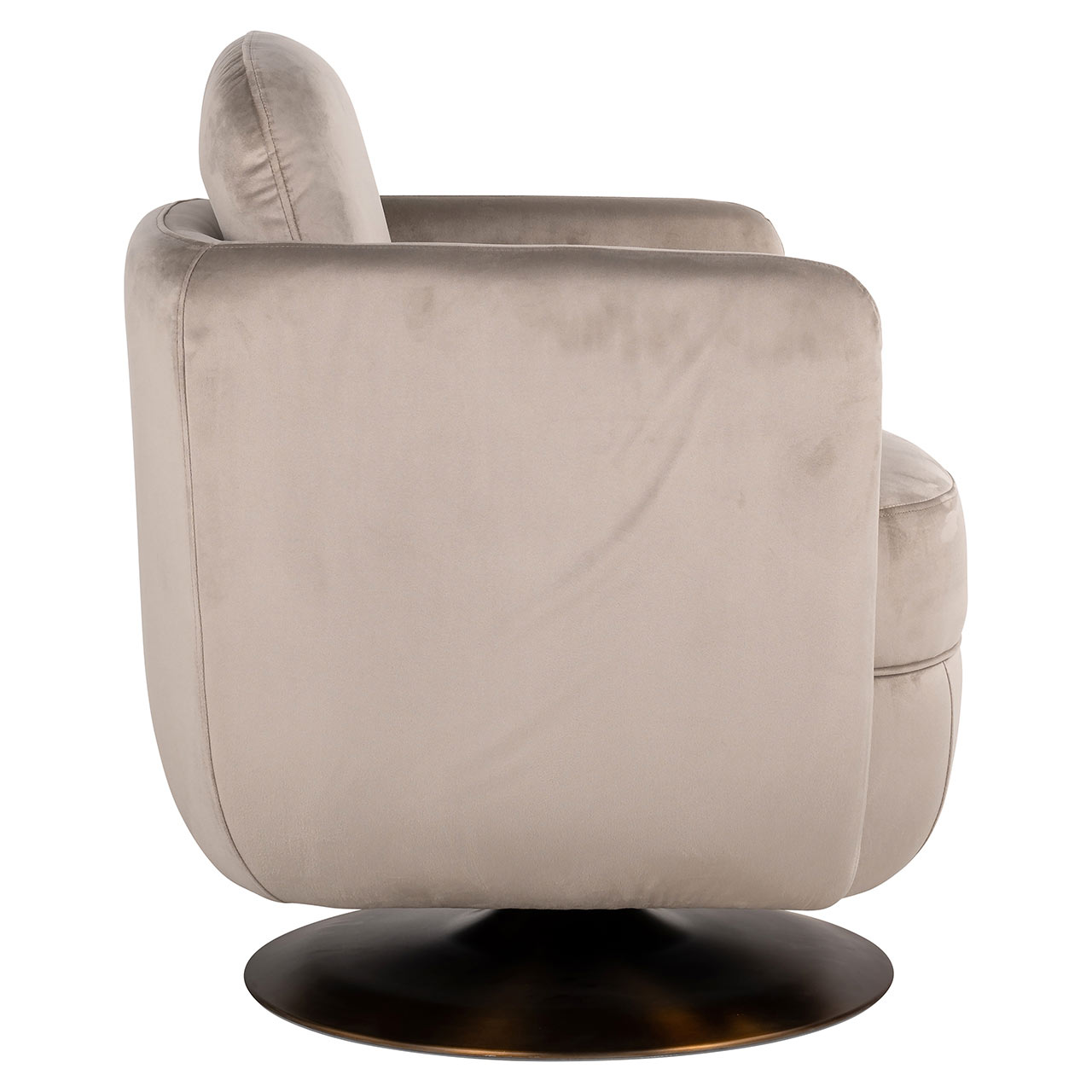 Drehsessel Turner aus Samt (khaki) Drehsessel Turner aus Samt (khaki)