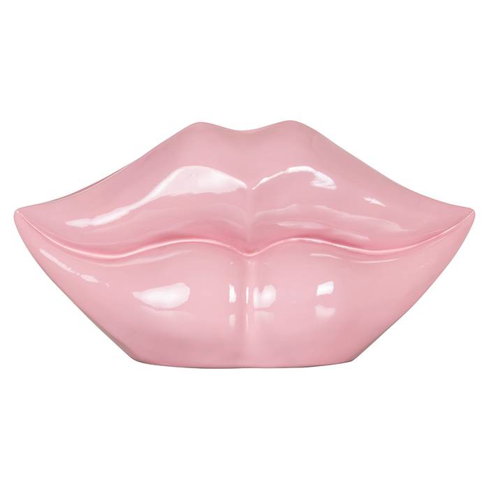 Vase Lippo (rosa), frontal aufgenommen. Modernes und stilvolles Design