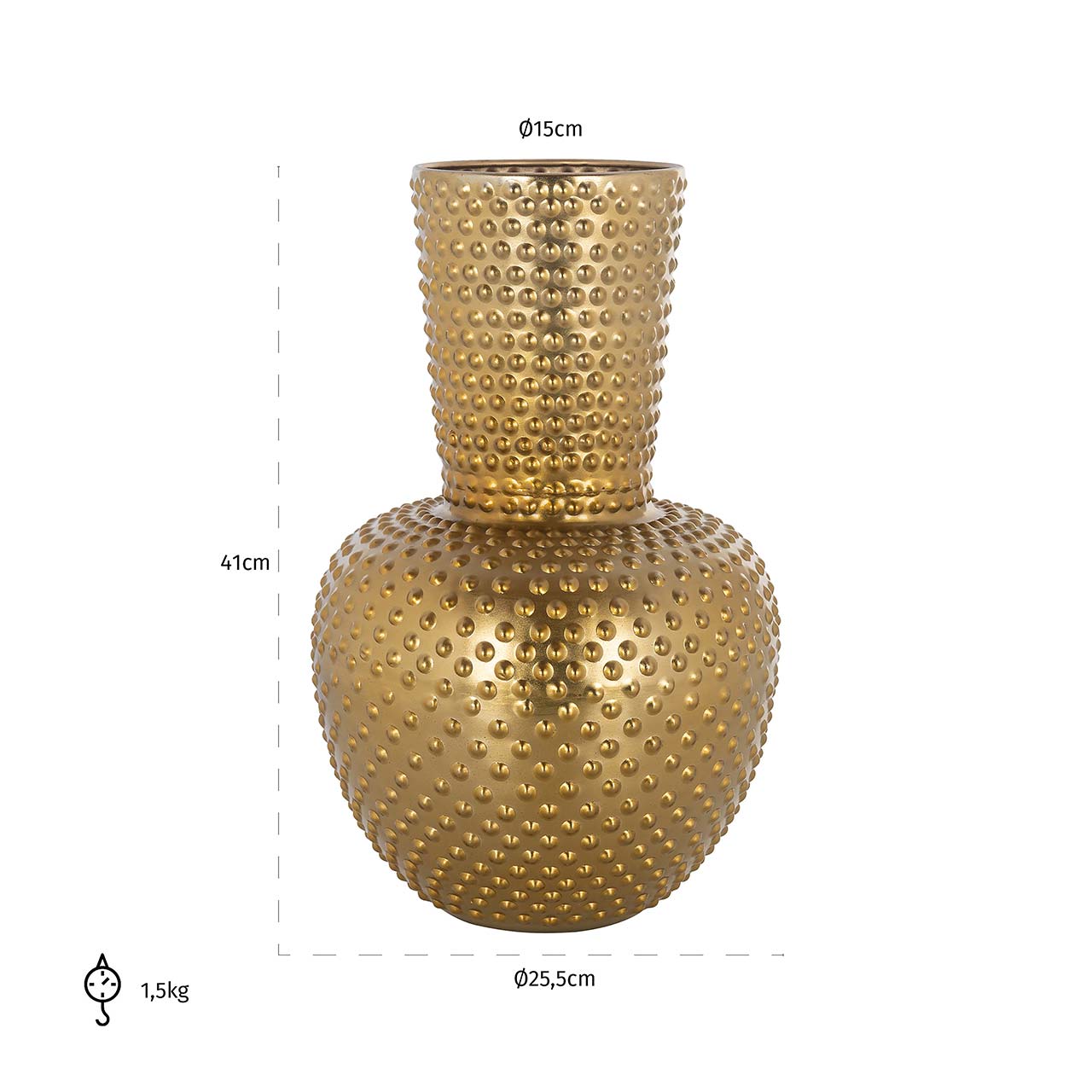 Richmond Decoration | Vase Nola (gold)