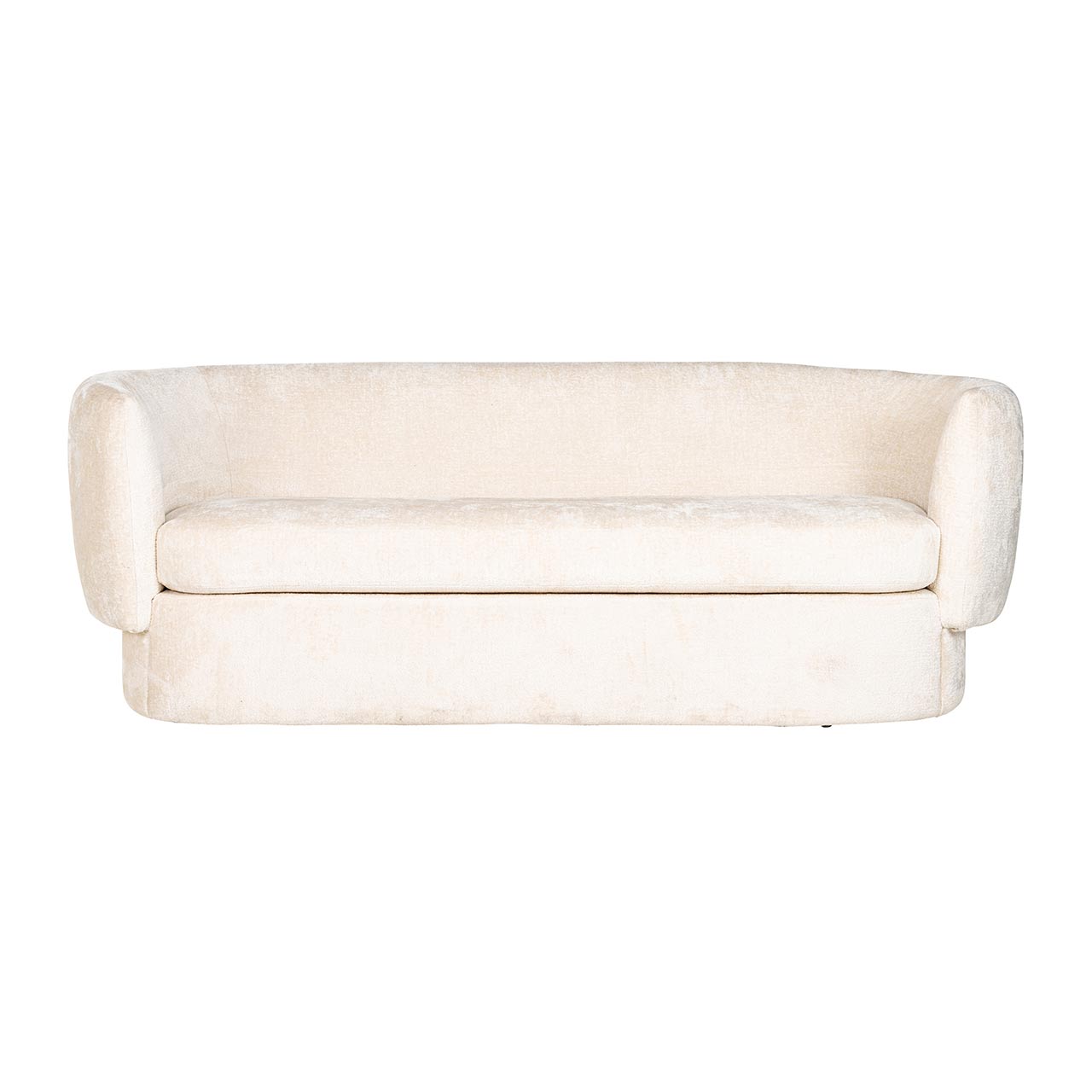 Sofa Donatella aus Chenille (weiß)