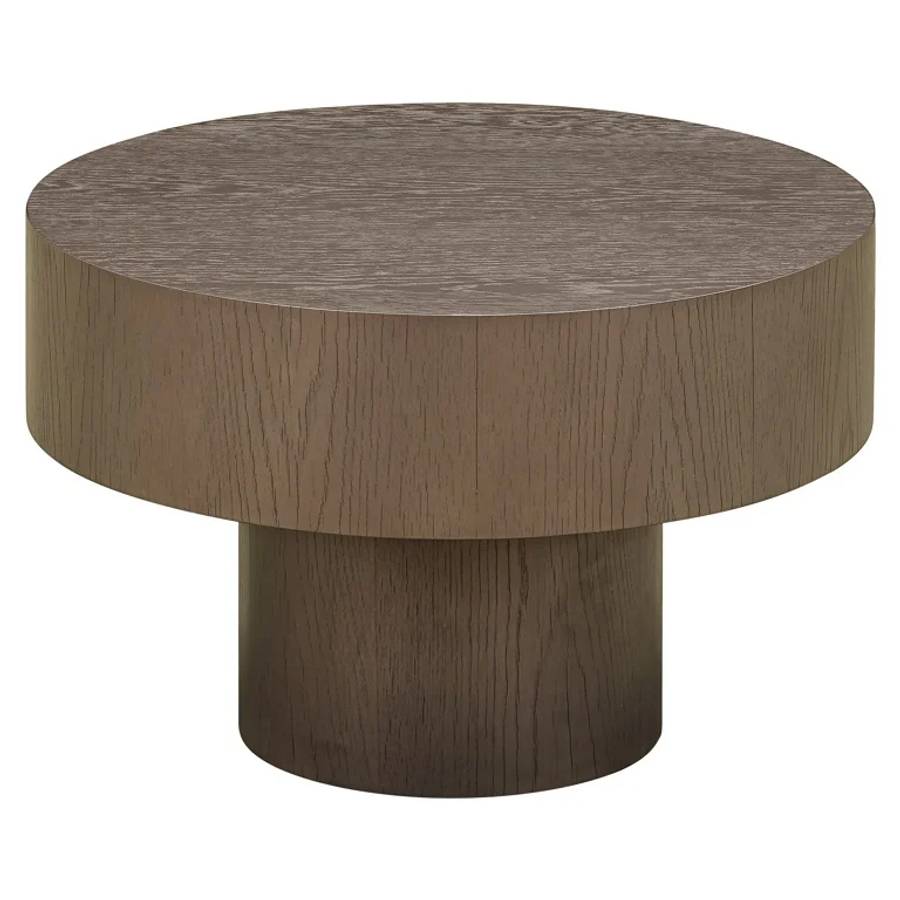 Das Bild zeigt den kleineren Couchtisch des Couchtisch Bogor Set von 2 (bronze).