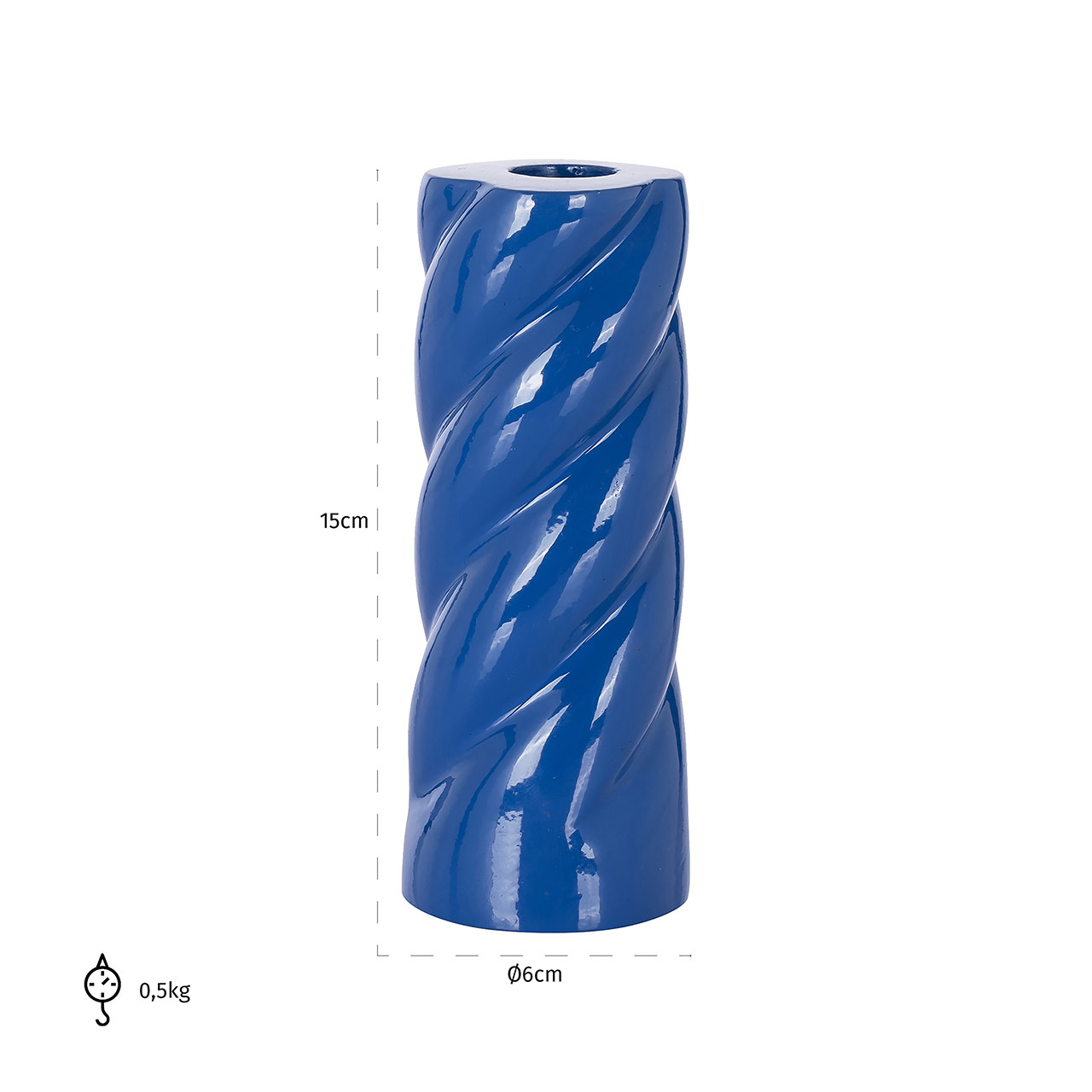 Richmond Decoration | Kerzenhalter Sven (blau) S