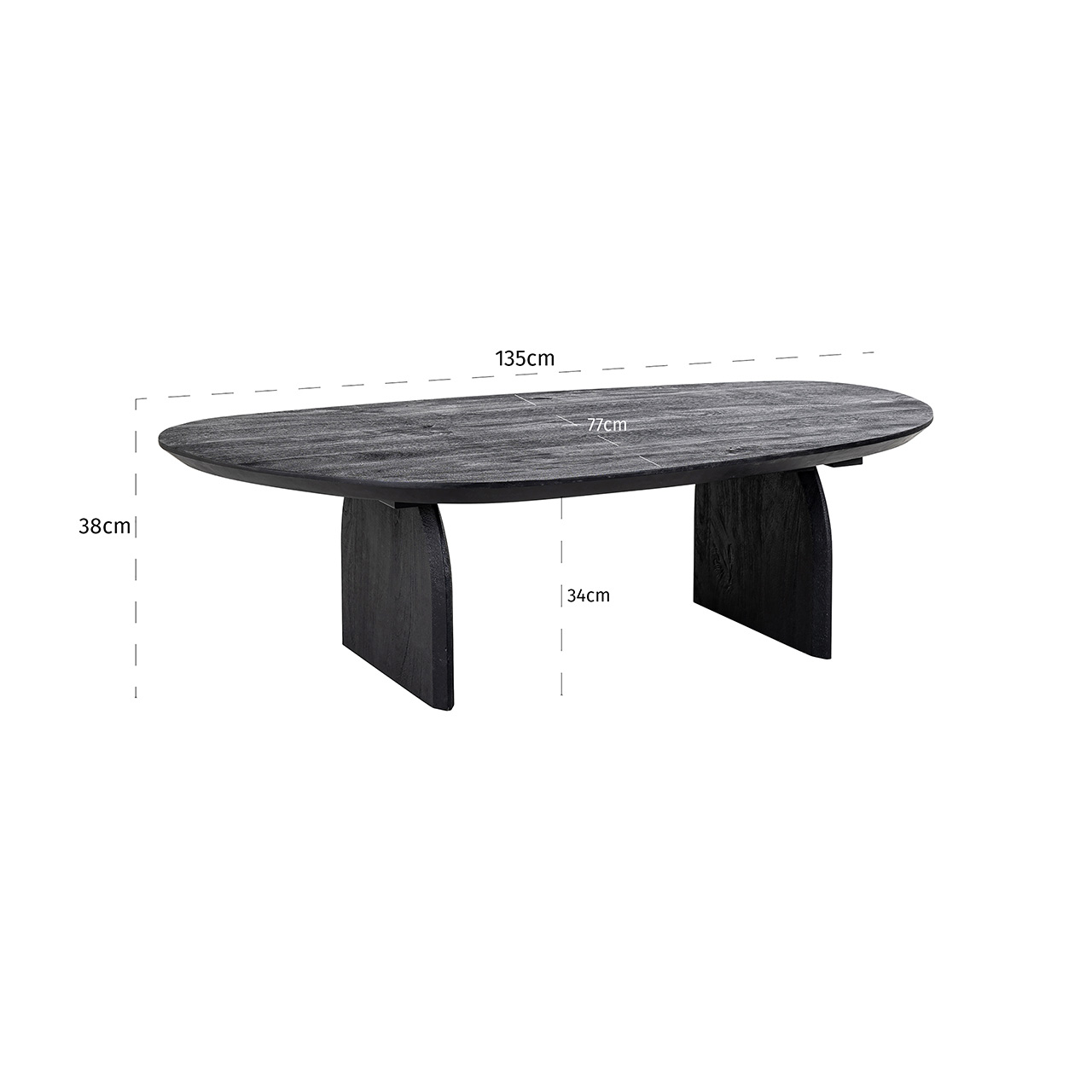 Hudson | Couchtisch (schwarz)
