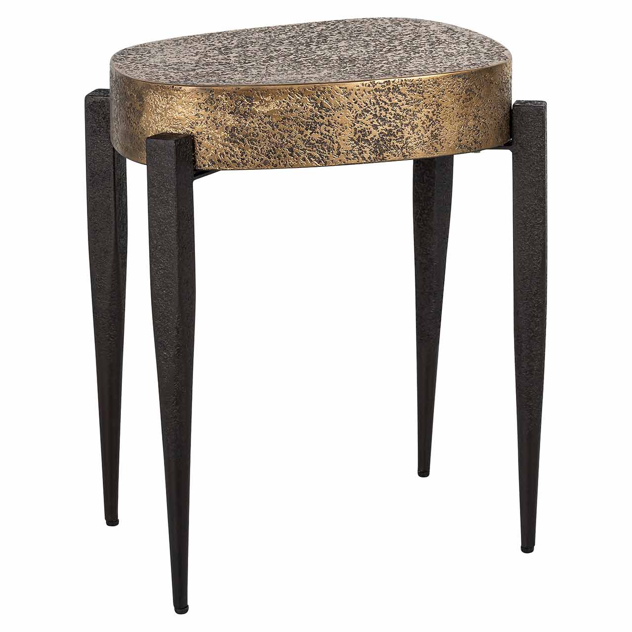 Chandon | Beistelltisch Declan (schwarz/brushed gold)