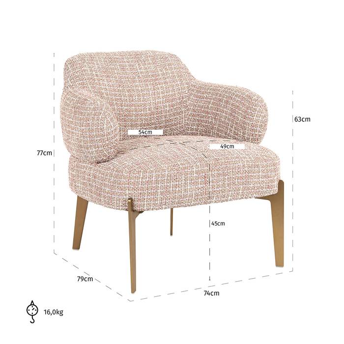 Sessel Venus (Be trendy 1673 rose)