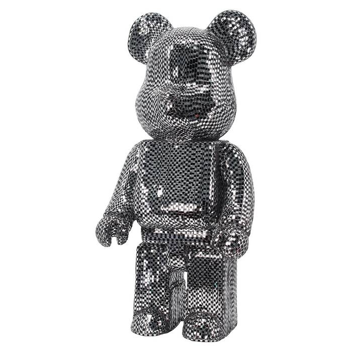 Richmond Decoration | Deko-Objekt Bär (silber) S Das kleine Bären-Dekoobjekt aus hochwertigem Material