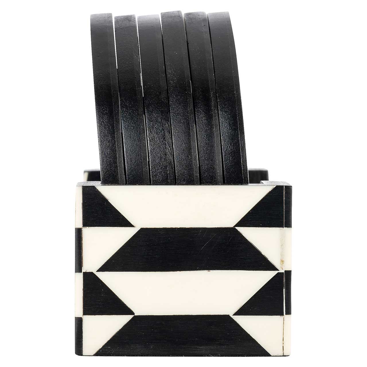 Richmond Decoration | Deko-Objekt Untersetzer Jula (schwarz/weiß)