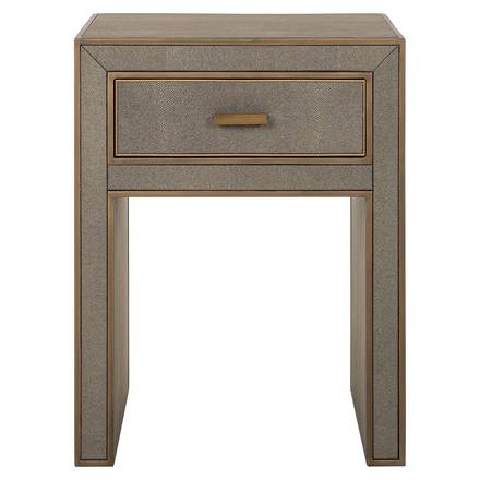 Nachttisch Bloomville 1 Schublade mit Glas (Braun) Nachttisch Bloomville 1 Schublade mit Glas (Braun)