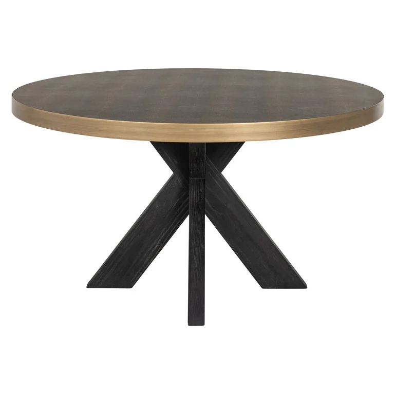 Bloomville | Esstisch (schwarz/gold)