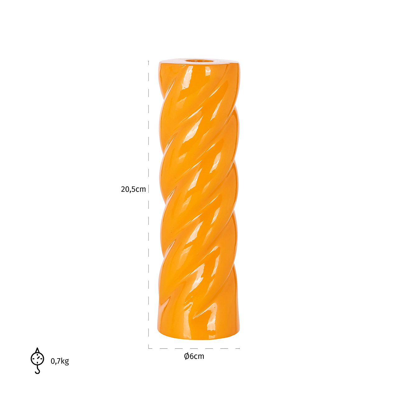 Richmond Decoration | Kerzenhalter Djoy (orange) L