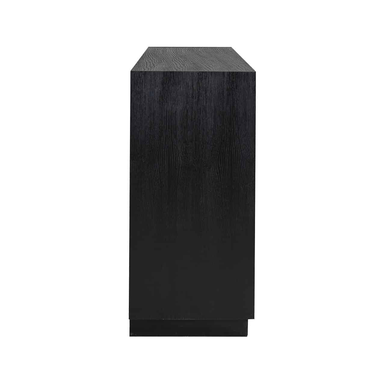 Oakura | Anrichte mit 3 Türen (schwarz)