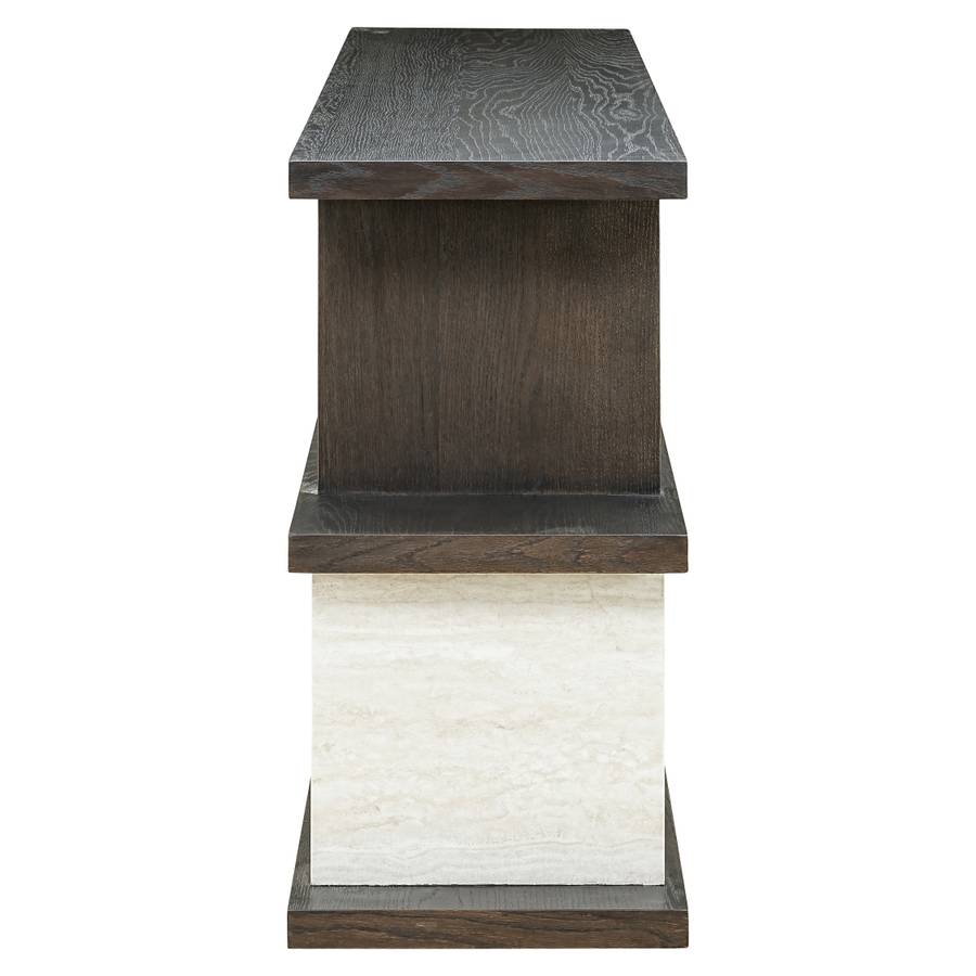 Ablagetisch Waldorf, seitlich aufgenommen. Modernes und elegantes Design