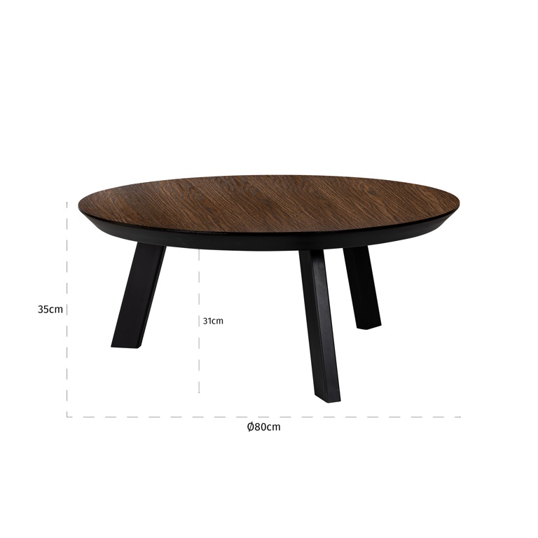 Couchtisch Bonvoy 80 (braun)