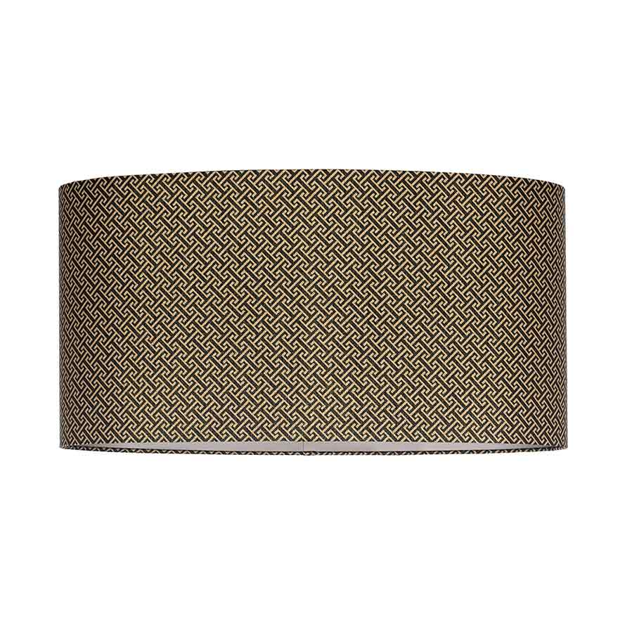 Lampenschirm Geo oval (schwarz)