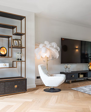 Ein Wohnzimmer mit Richmond Möbeln aus der Hunter Kollektion 
