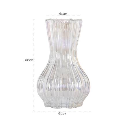 Vase Cracy klein (schillernd)