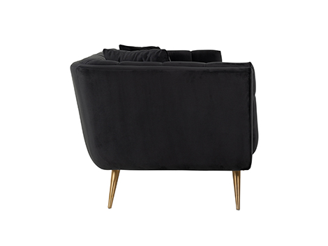 Sofa Huxley aus Samt (anthrazit)