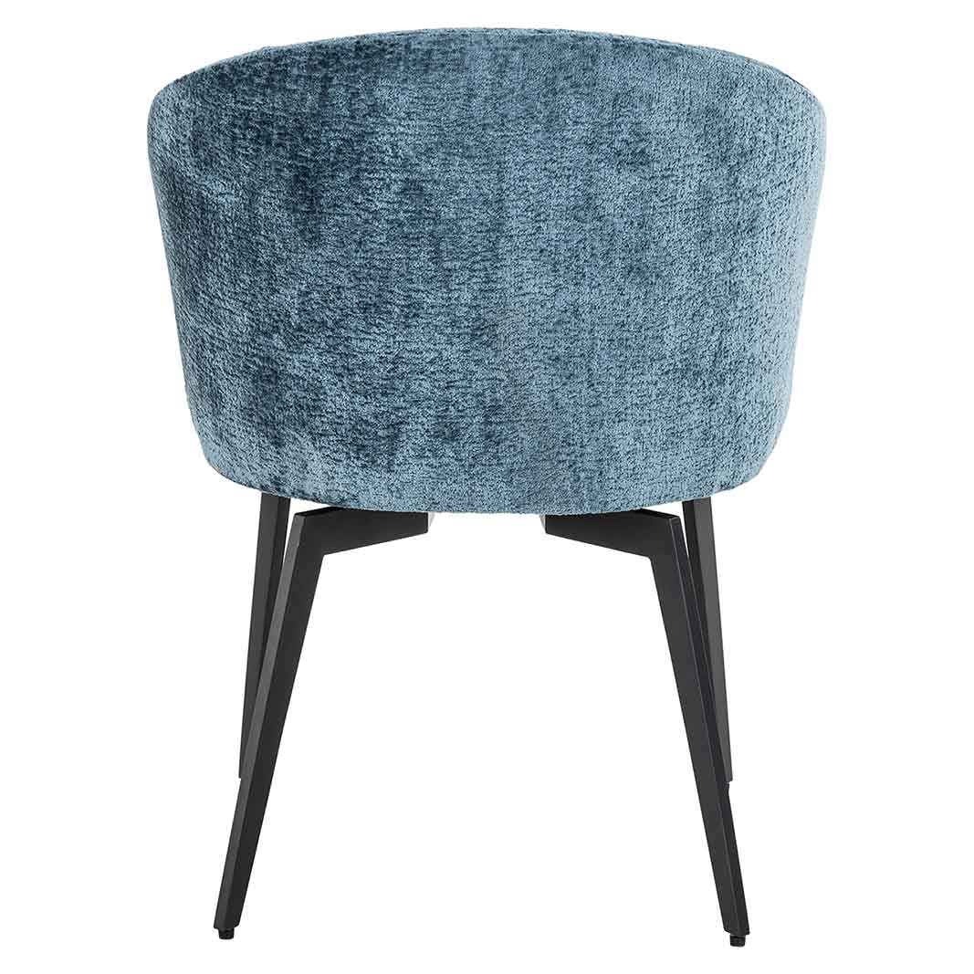 Stuhl Amphara aus Chenille (blau) Stuhl Amphara aus Chenille (blau)
