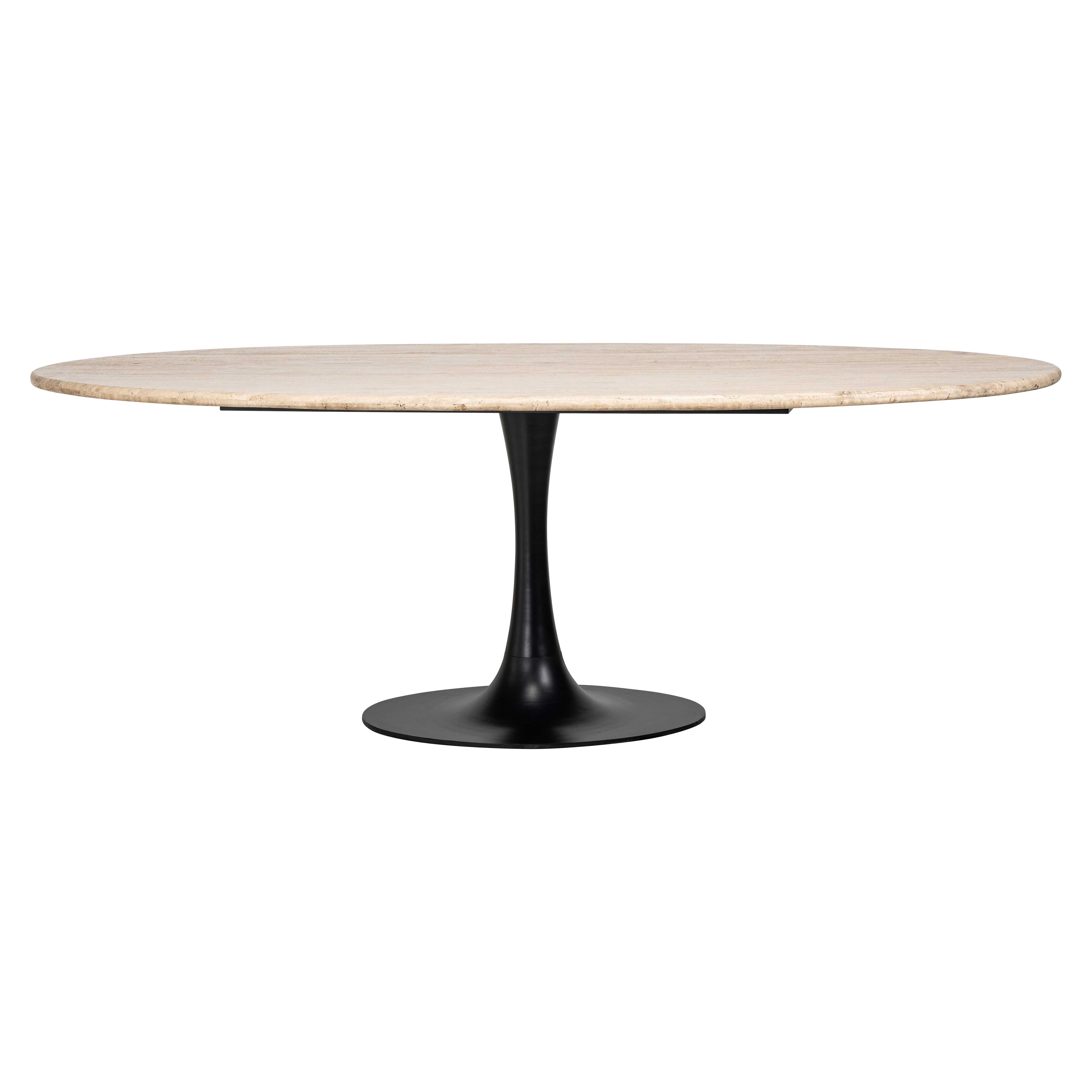 Hampton | Esstisch oval (schwarz)
