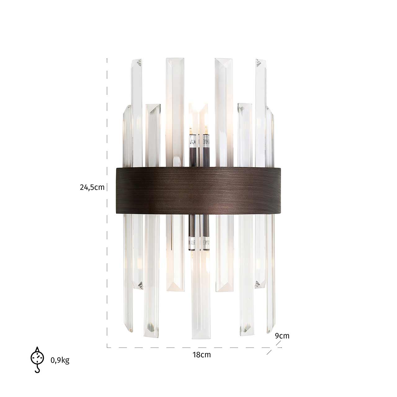 Wandlampe Avan (bronze)