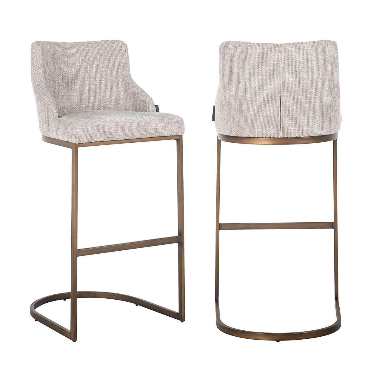 Barhocker Bolton (natur/brushed gold) Barhocker Bolton (natur/brushed gold)