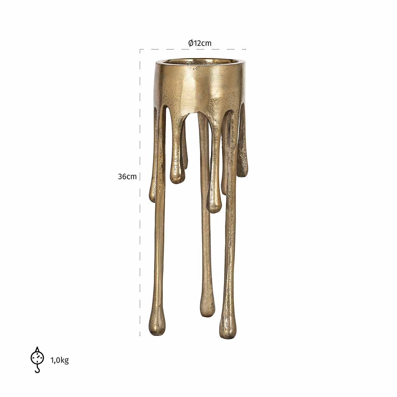 Richmond Decoration | Kerzenhalter Lorin (brushed gold) S