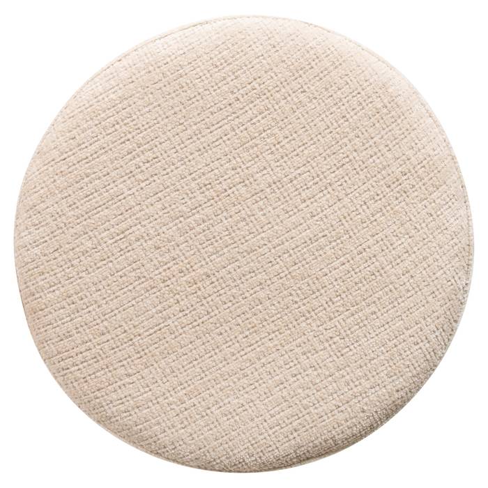Hocker Gallice naturbeige Travertin (Beige), von oben aufgenommen. Modernes und elegantes Design.