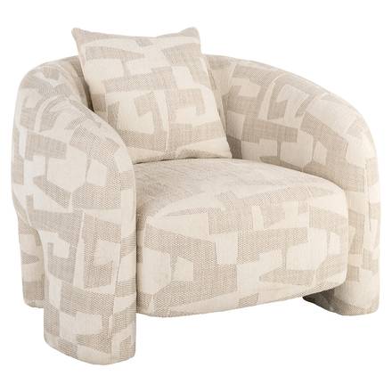 Loungesessel Tuscany (Beige graffic)