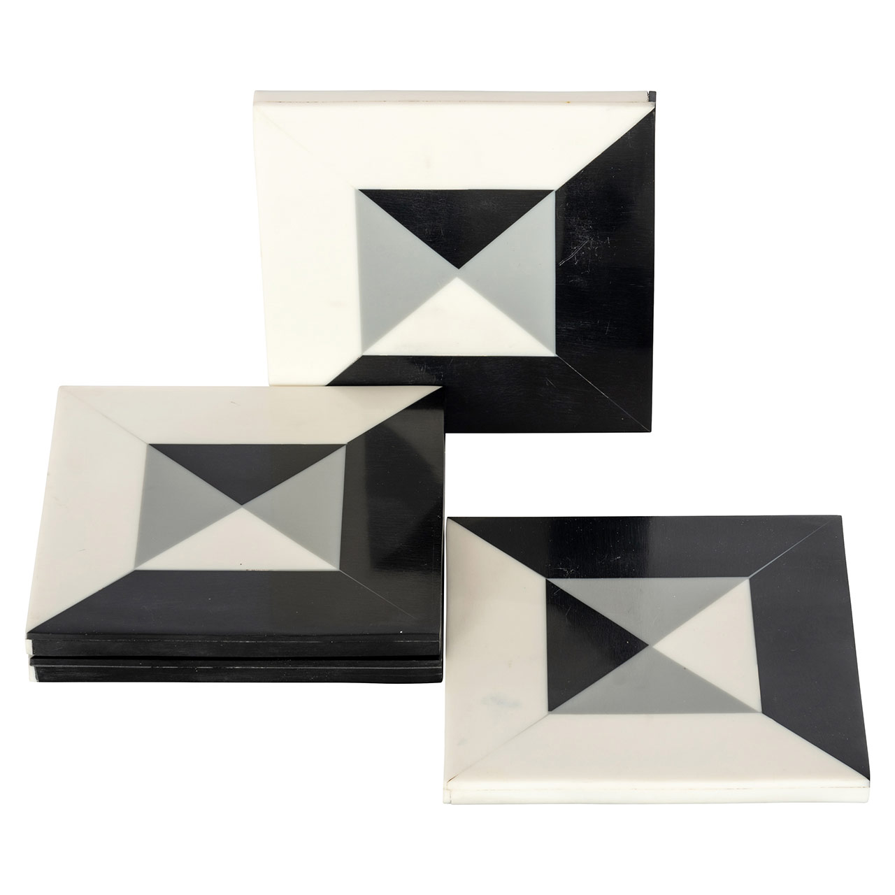 Richmond Decoration | Deko-Objekt Untersetzer Louel (schwarz/weiß)