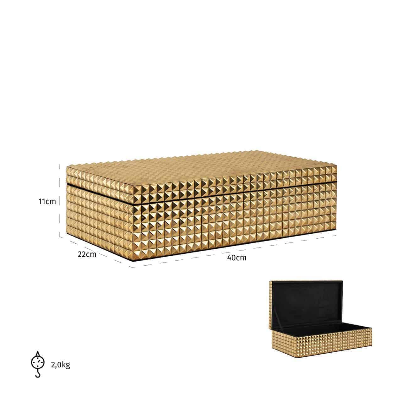 Richmond Decoration | Schmuckbox Blaze (gold)