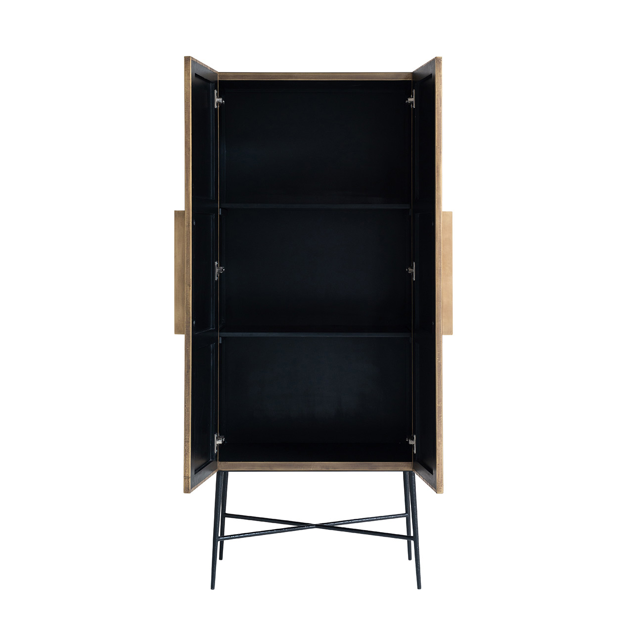 Ironville | Schrank mit 2 Türen (gold)