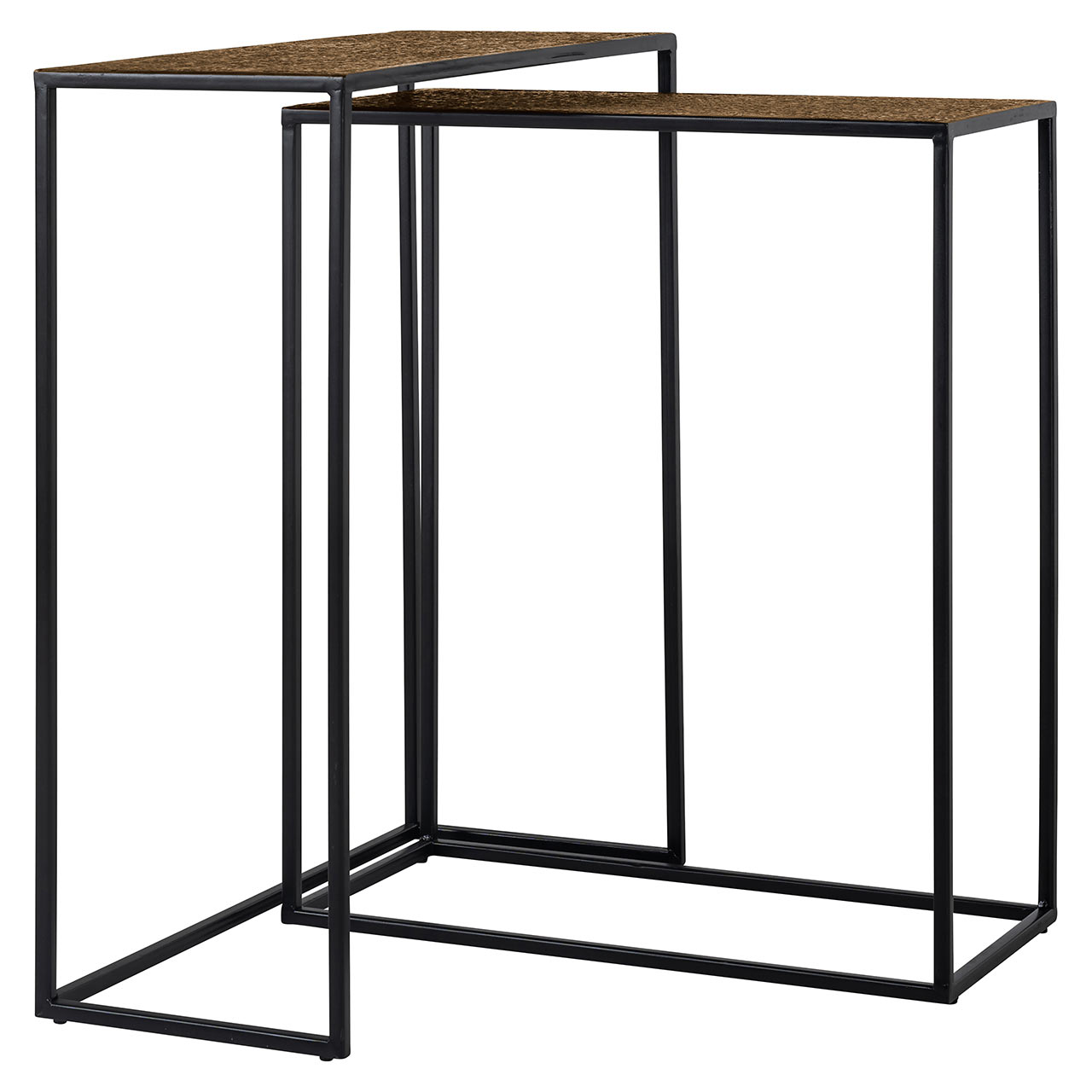Chandon | Ablagetisch Bristol 2er-Set (schwarz/gold) Chandon | Ablagetisch Bristol 2er-Set (schwarz/gold)