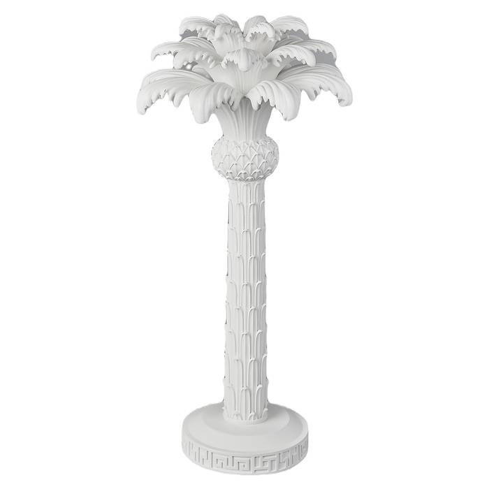 Der Kerzenhalter Palma groß (weiß) hat ein elegantes Design, das an eine Palme erinnert. 
