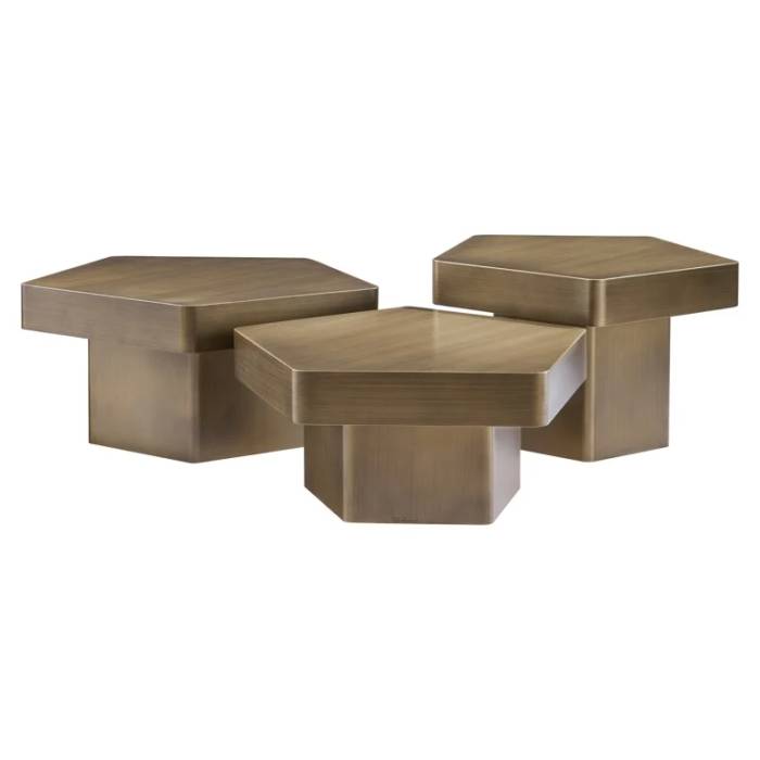 Couchtisch Hexa Set von 3