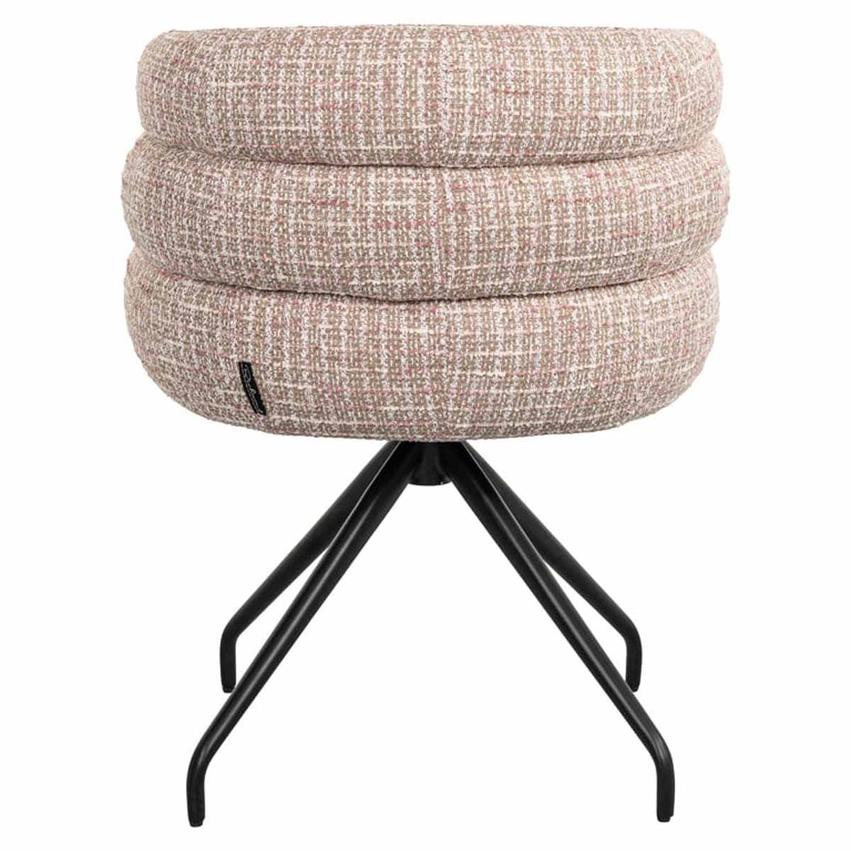 Drehstuhl Kayla trendy rosa Das Bild zeigt den Drehstuhl Kayla (trendy rosa) von hinten.