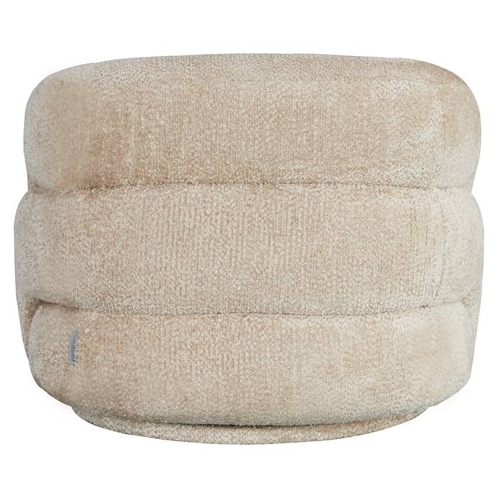 Das Bild zeigt den Drehstuhl Arcus (lovely beige) von hinten.