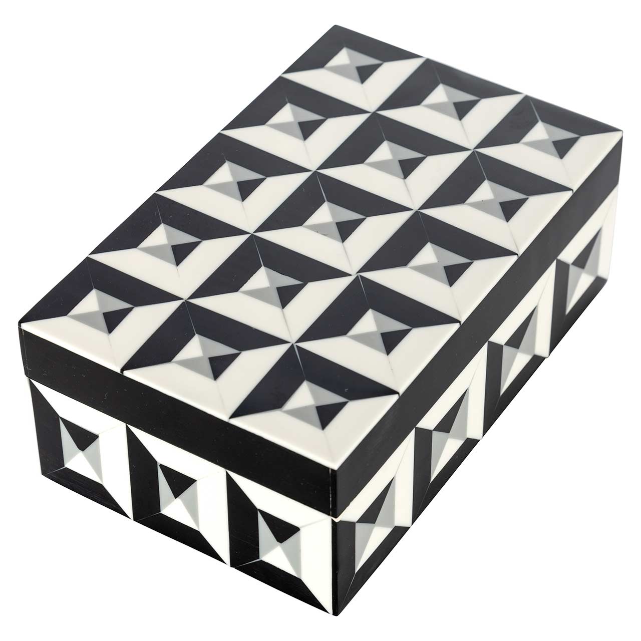 Richmond Decoration | Schmuckbox Licia (schwarz/weiß) S