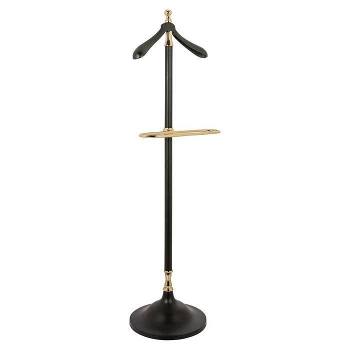 Kleiderständer Balley (schwarz), schräg von vorne aufgenommen. Modernes und elegantes Design
