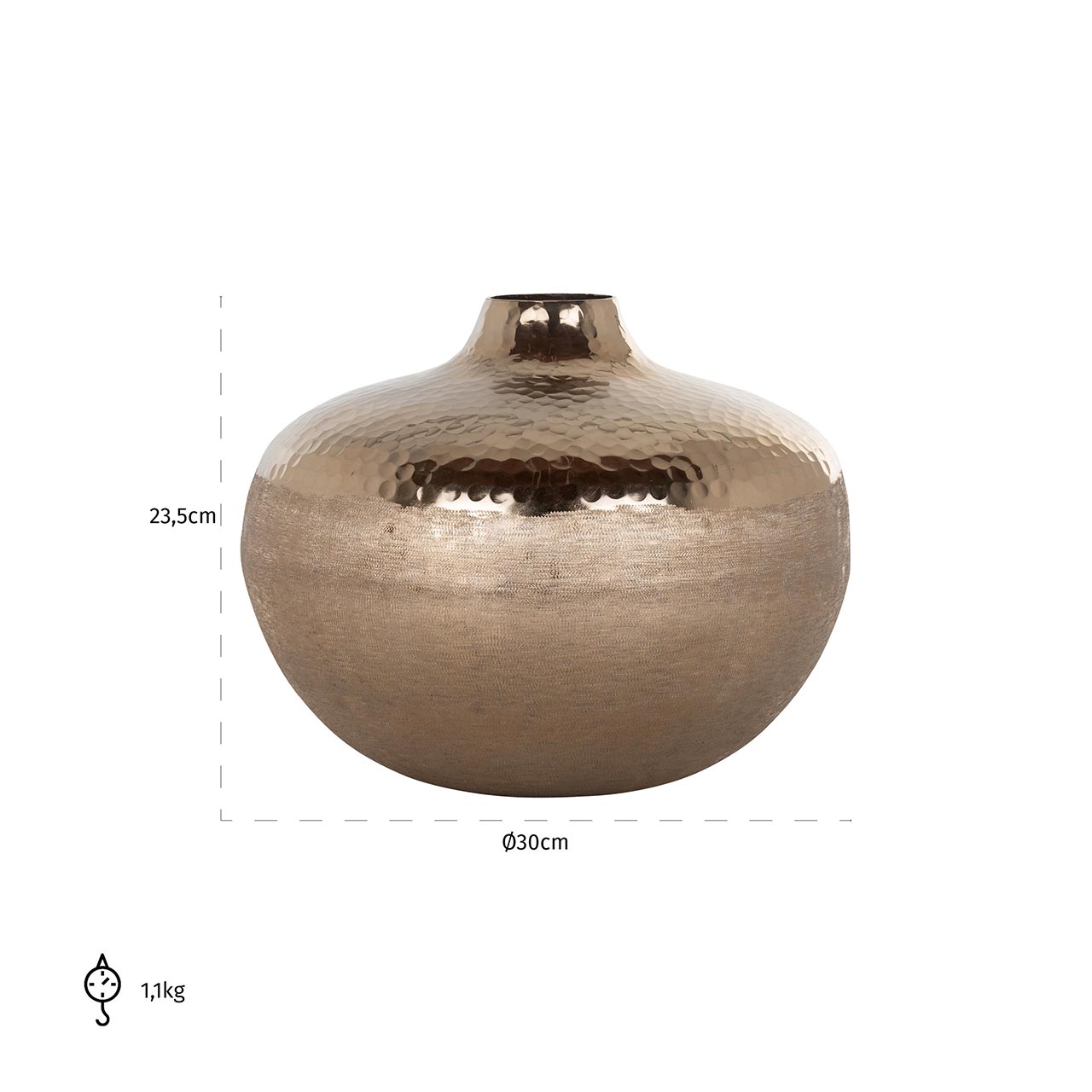 Richmond Decoration | Vase Hanna (gold) 