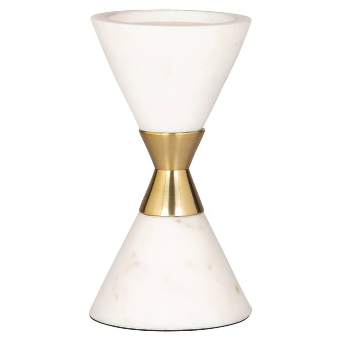 Der Kerzenhalter Jurre (weiß) hat ein modernes und elegantes Design.