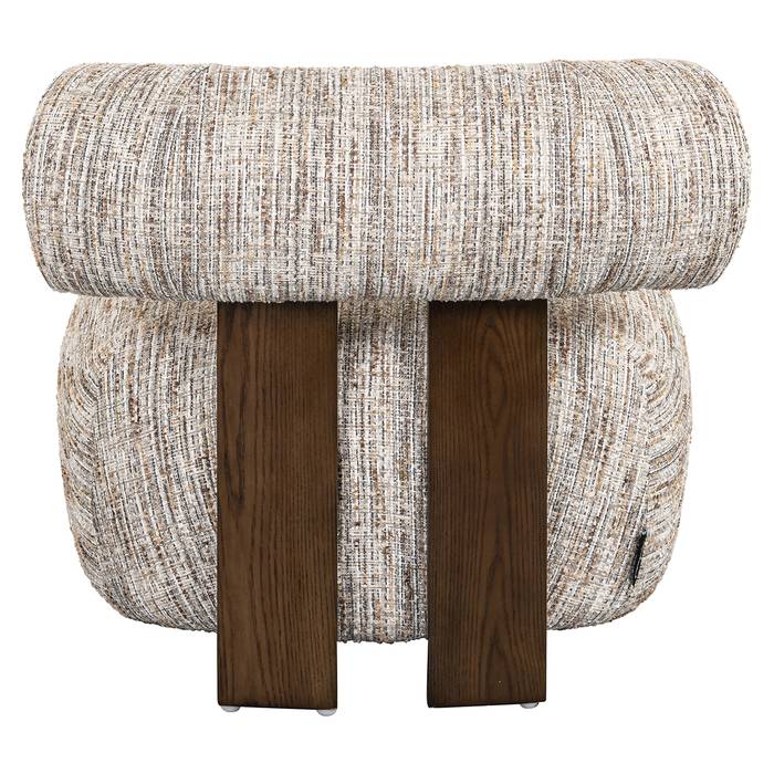 Sessel Arabella (Greige coco) Sessel Arabella (Greige coco), von hinten aufgenommen. Modernes und elegantes Design, ideal für stilvolle Wohnräume