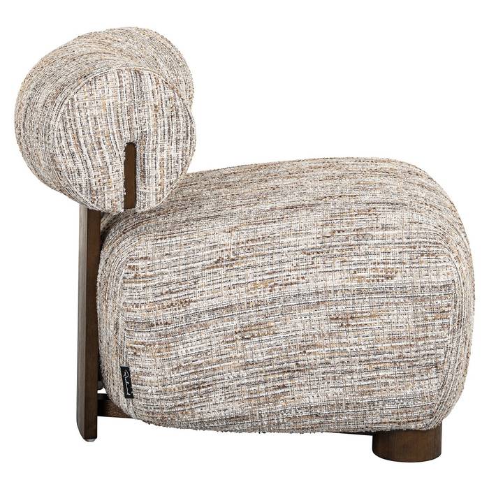 Sessel Arabella (Greige coco) Sessel Arabella (Greige coco), seitlich aufgenommen. Modernes und elegantes Design, ideal für stilvolle Wohnräume