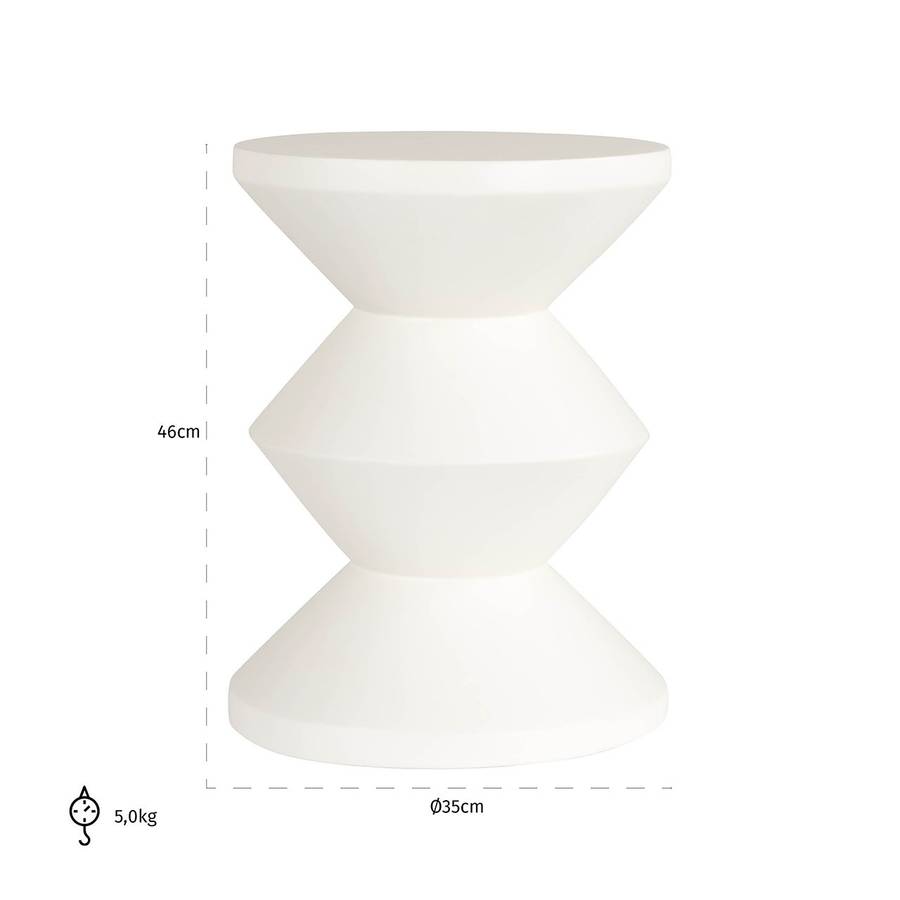 Bloomstone | Beistelltisch Diablo 34 (weiss)