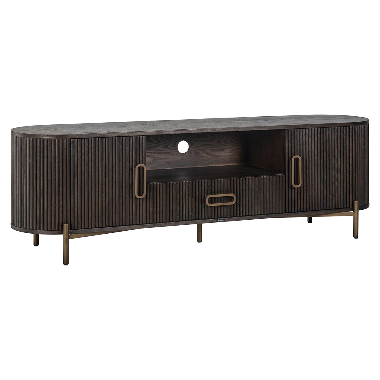Luxor | TV Anrichte mit 2 Türen und 1 Schublade (braun) Luxor | TV Anrichte mit 2 Türen und 1 Schublade (braun)