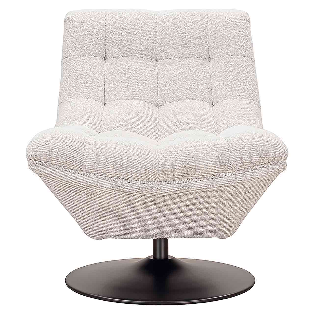 Drehsessel Sydney aus Chenille (weiß)