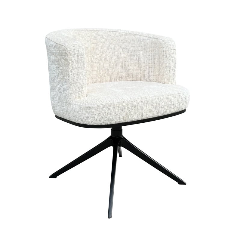 Drehstuhl Cheyenne aus Chenille (beige)